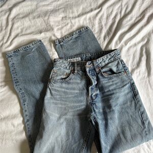 Zara straight leg Blue Denim Jeans